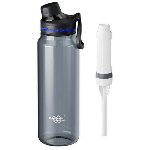 Filtered Water Bottle, C3 Water Bottle Filter with Replaceable Grey ACFX 2
