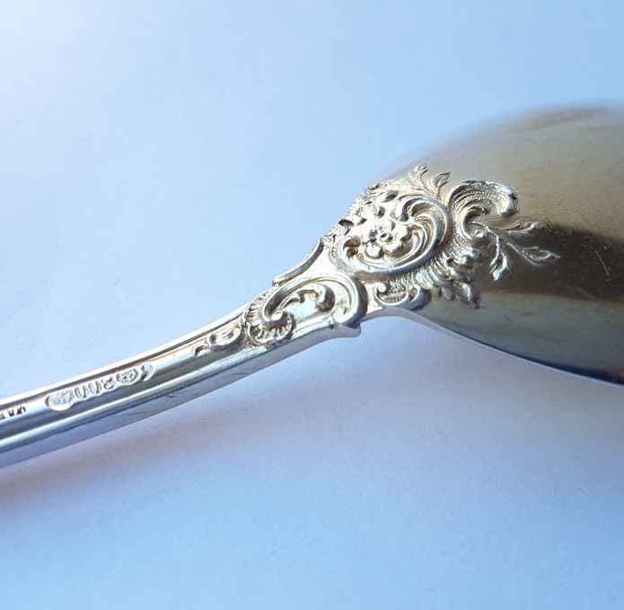 Solid Serving Spoon, Bruckmann, M. MAYER, 800 Silver K499