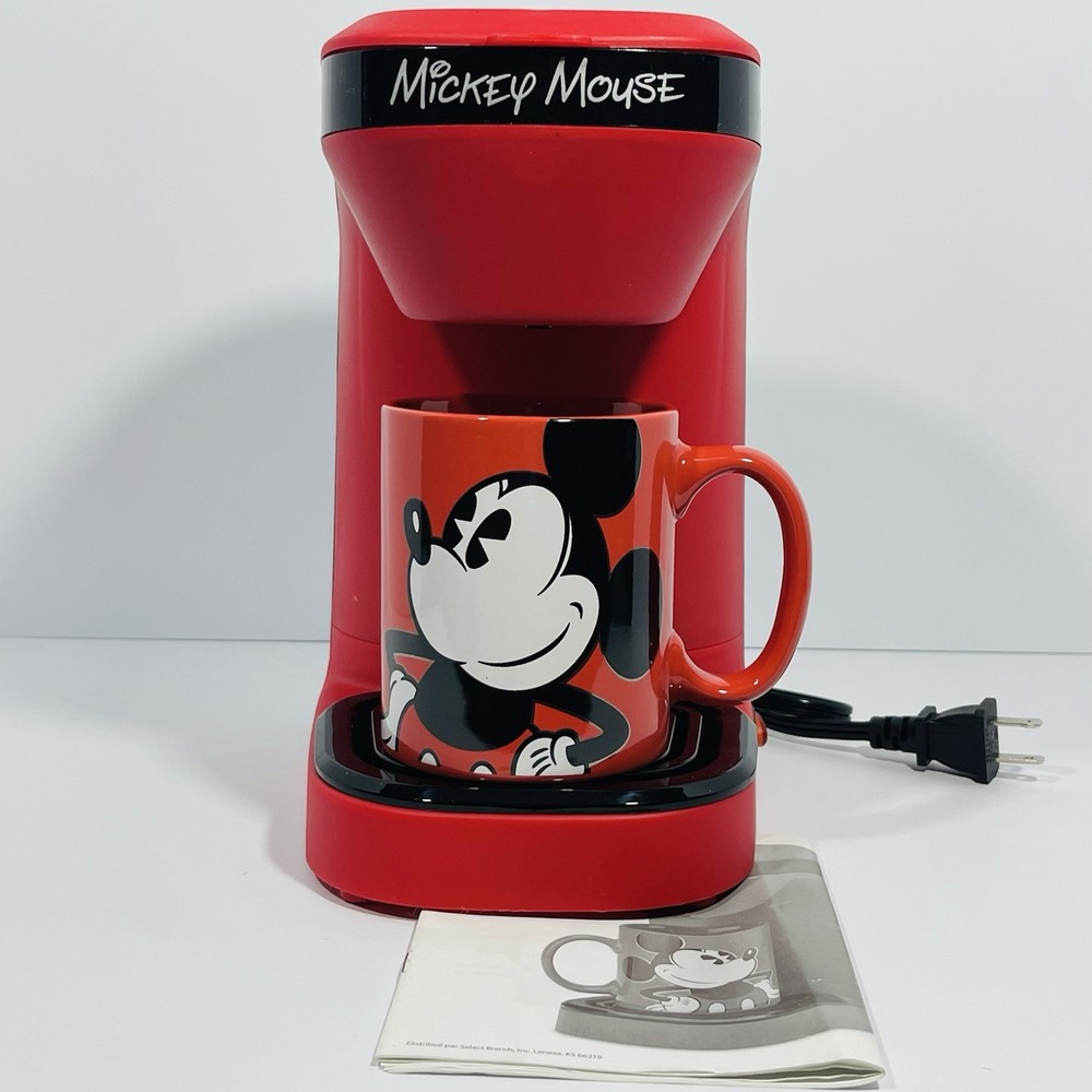 Disney Mickey Mouse Single Serve Coffee Maker Includes 12 oz Mug