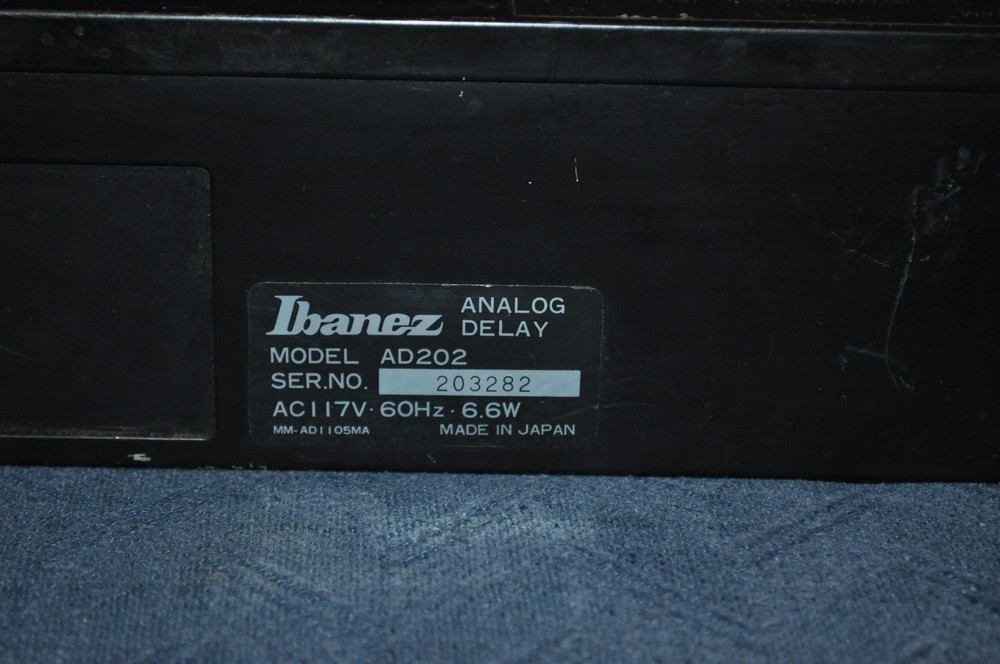 IBANEZ Multi Mode Analog Delay Phase Shift AD202 Rack Mount Studio Gear Manual