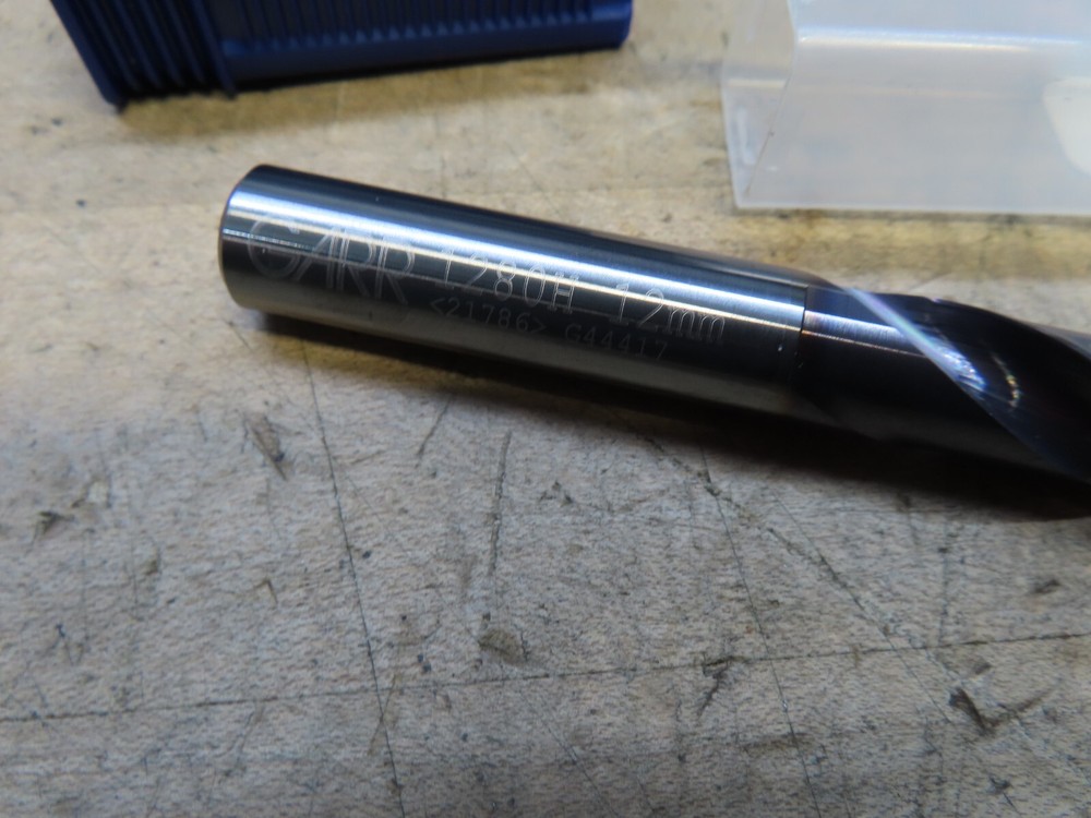 GARR 12.00mm (.4724") solid carbide drill 2fl H/P 5XD AlTiN-based