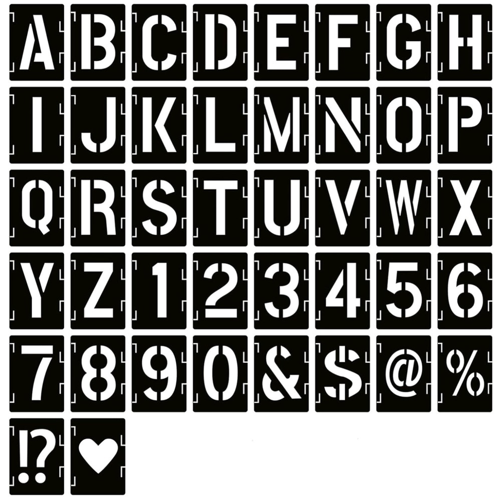 Reusable Alphabet Templates Kit, DIY Art Projects