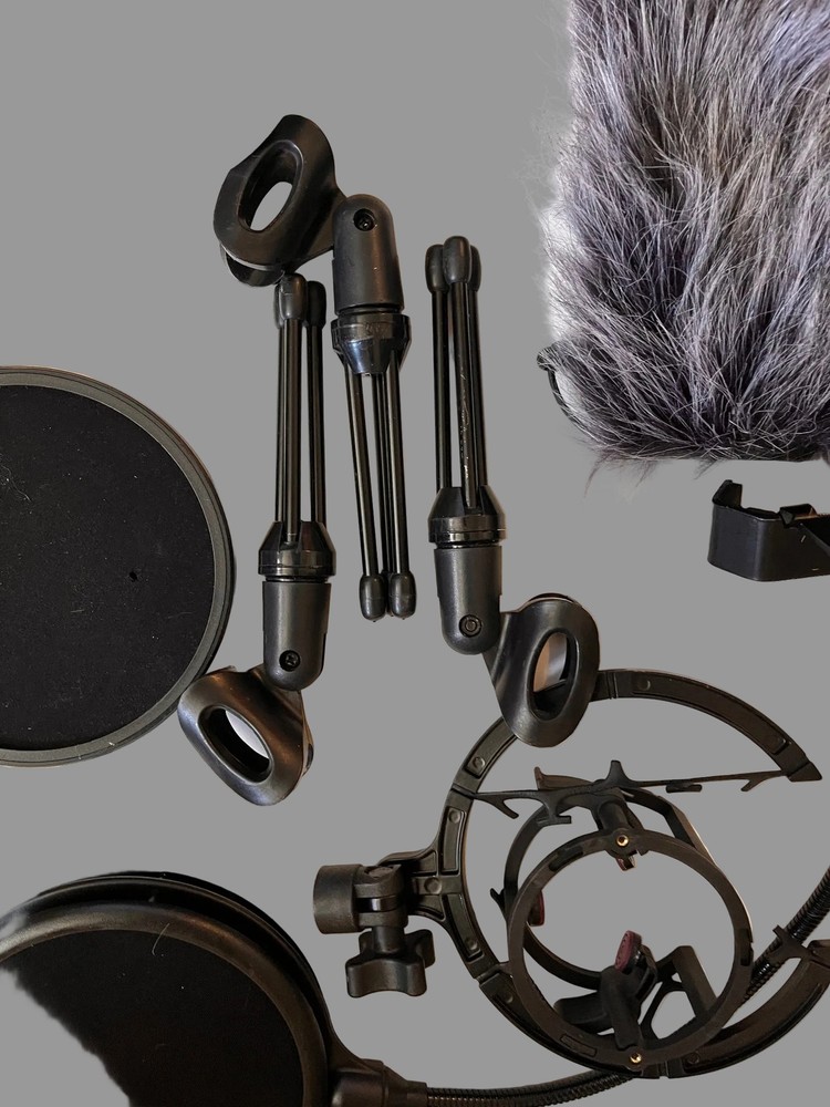 Microphone Accessories Bundle – Pop Filters, Desktop Stands & Cables