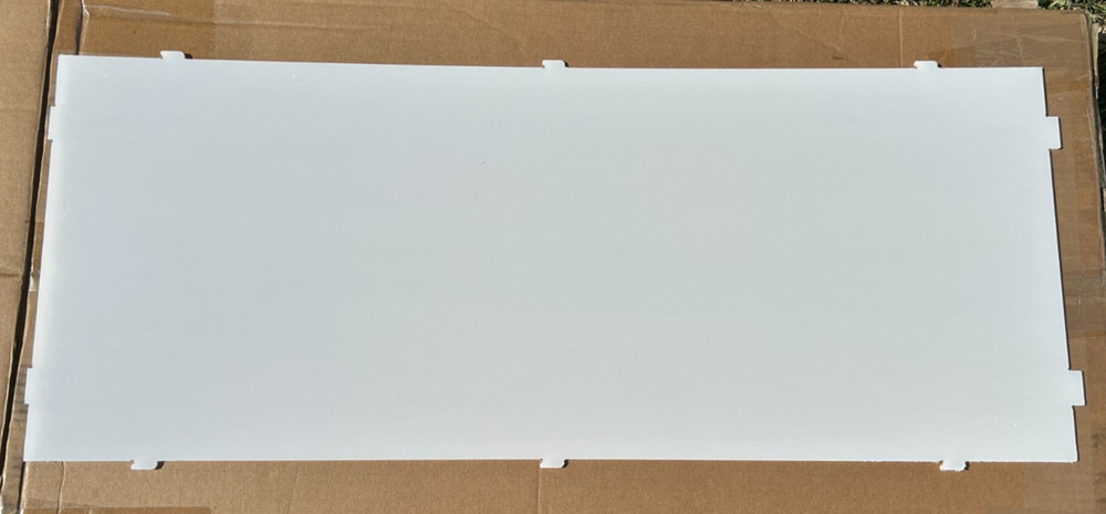 Acrylic Display Case with White Base - 29 inch tall - READ DESCRIPTION