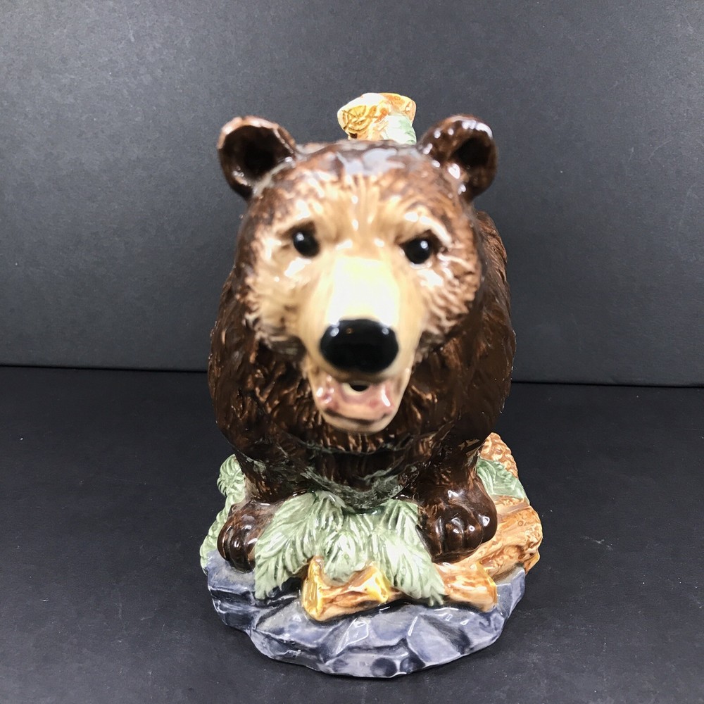 Brown Bear Cream With Handle & Lid 28 Ounce - Omnibus 1994