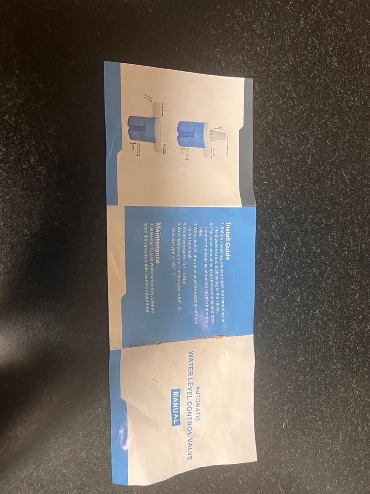 Auto fill Float Valve
