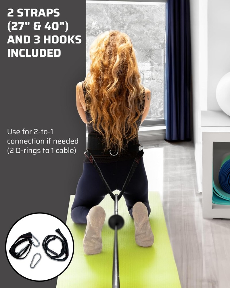 Multi-Attachment Belt Cable Machine & Smart Home Gym Squats & Hip Thrusts 5