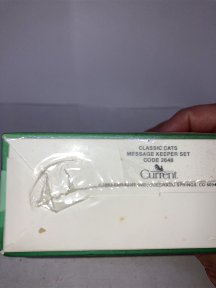 Current Massage Keeper/Note pads Cats. Vintage 1982