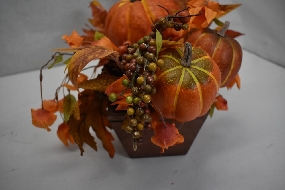 Halloween Fall Leaves Pumpkin Autumn Table Rectangular Bowl Table Home Decor
