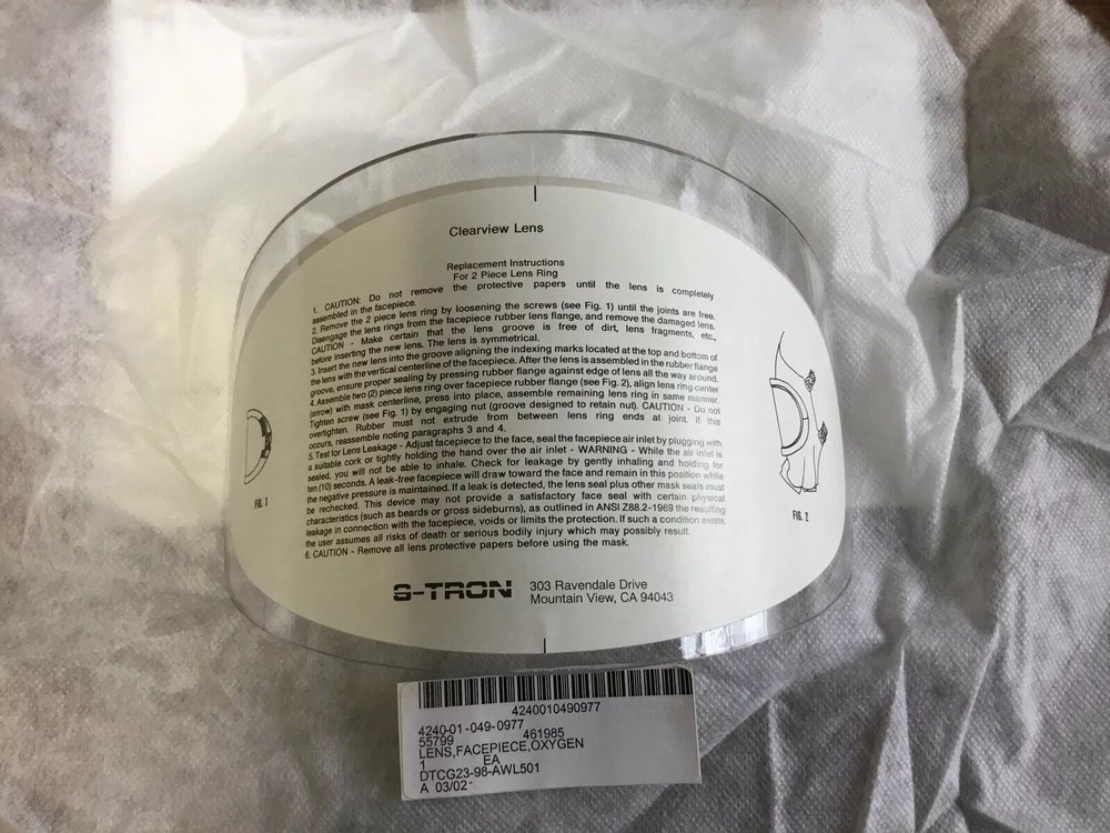 CLEARVIEW LENS 461985 CLEAR LENS