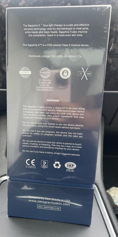 Sapphire X Zero gravity Blue Light Skin Technology $6,995 New Open Box!! Save!