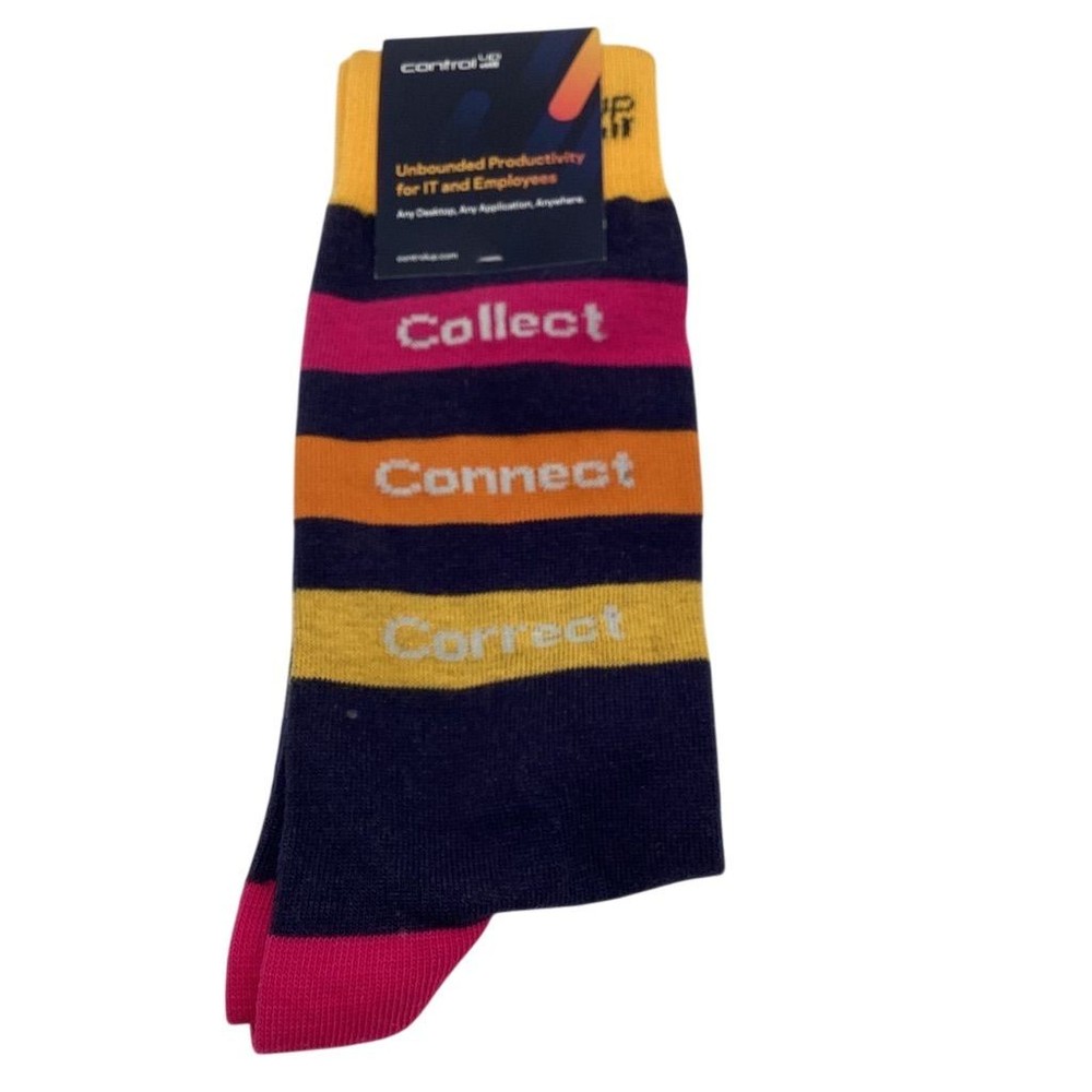 ControlUp Unisex Multicolor Striped Socks Accessory One size one pair