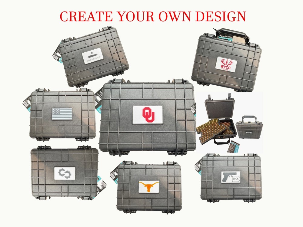 9mm Ammo Case CUSTOMIZABLE  300 Round Case  Lockable WeatherProof  Personalize