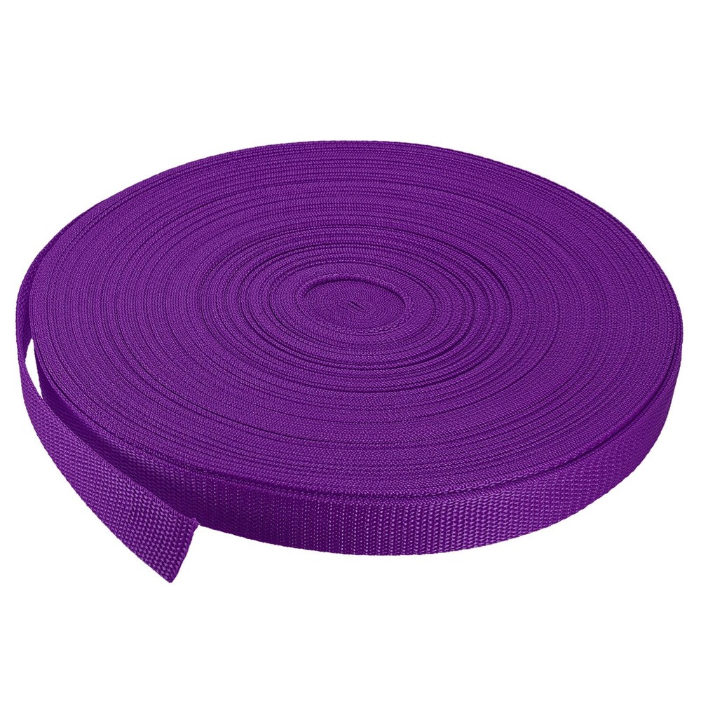 Lightweight Polypropylene Webbing Strap 1" 50 Yards Red Purple Strapping