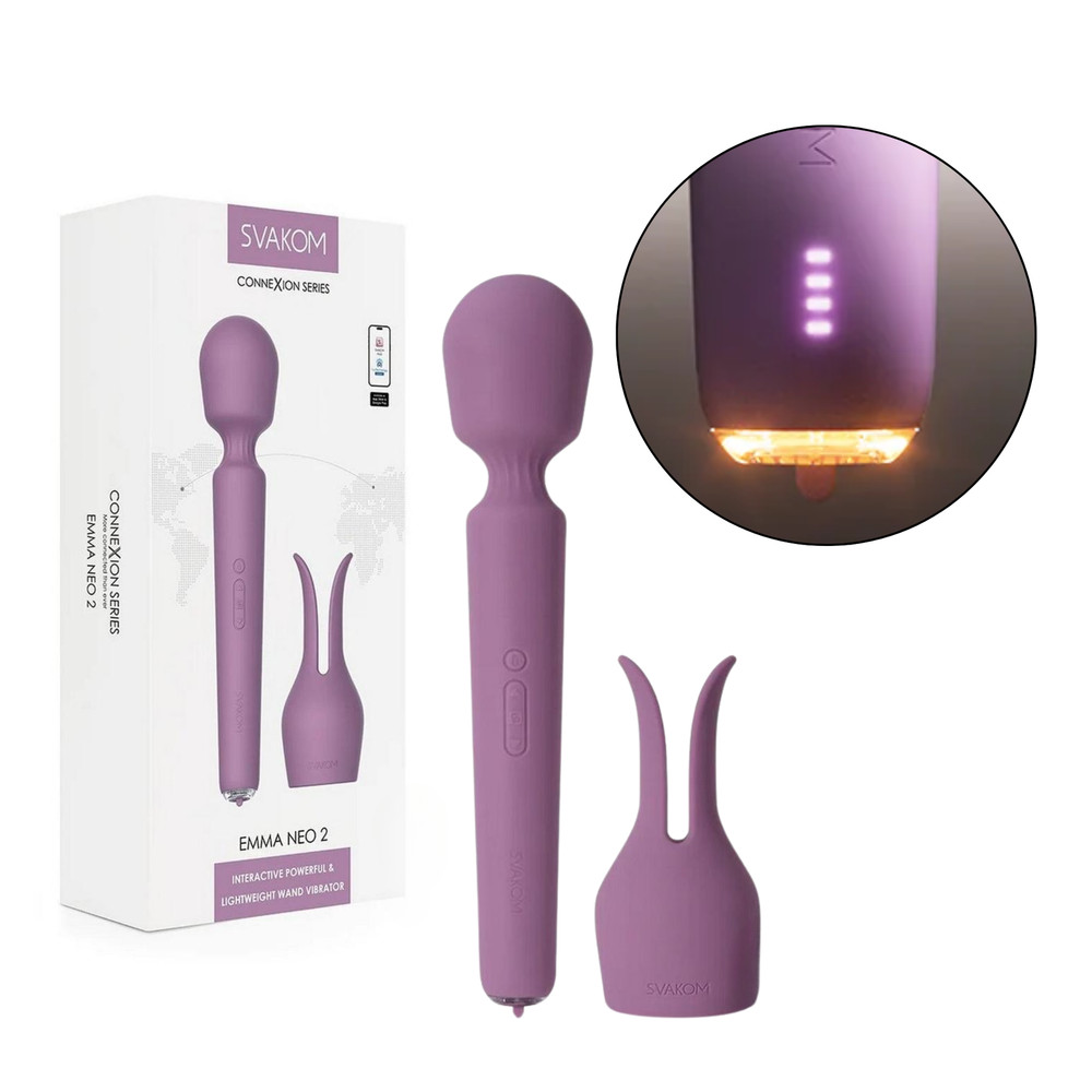 App Compatible Heating Wand with Attachment Vibrating Rechargeable Massager