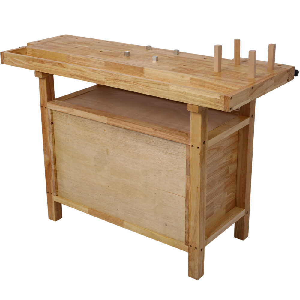 Wooden Workbench for Garage Workshop and Home
