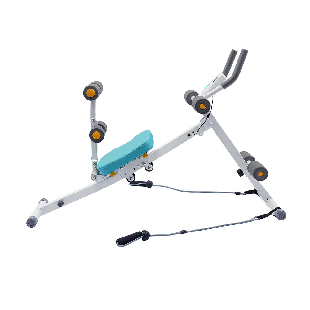 Foldable Multi-Workout Ab Machine Abdominal Cruncher Sit Up Bench Side Shaper