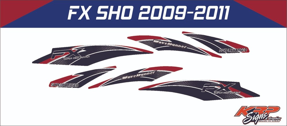 YAMAHA WAVERUNNER FX SHO 2009-2011 Top Graphics /Decal / Sticker Kit