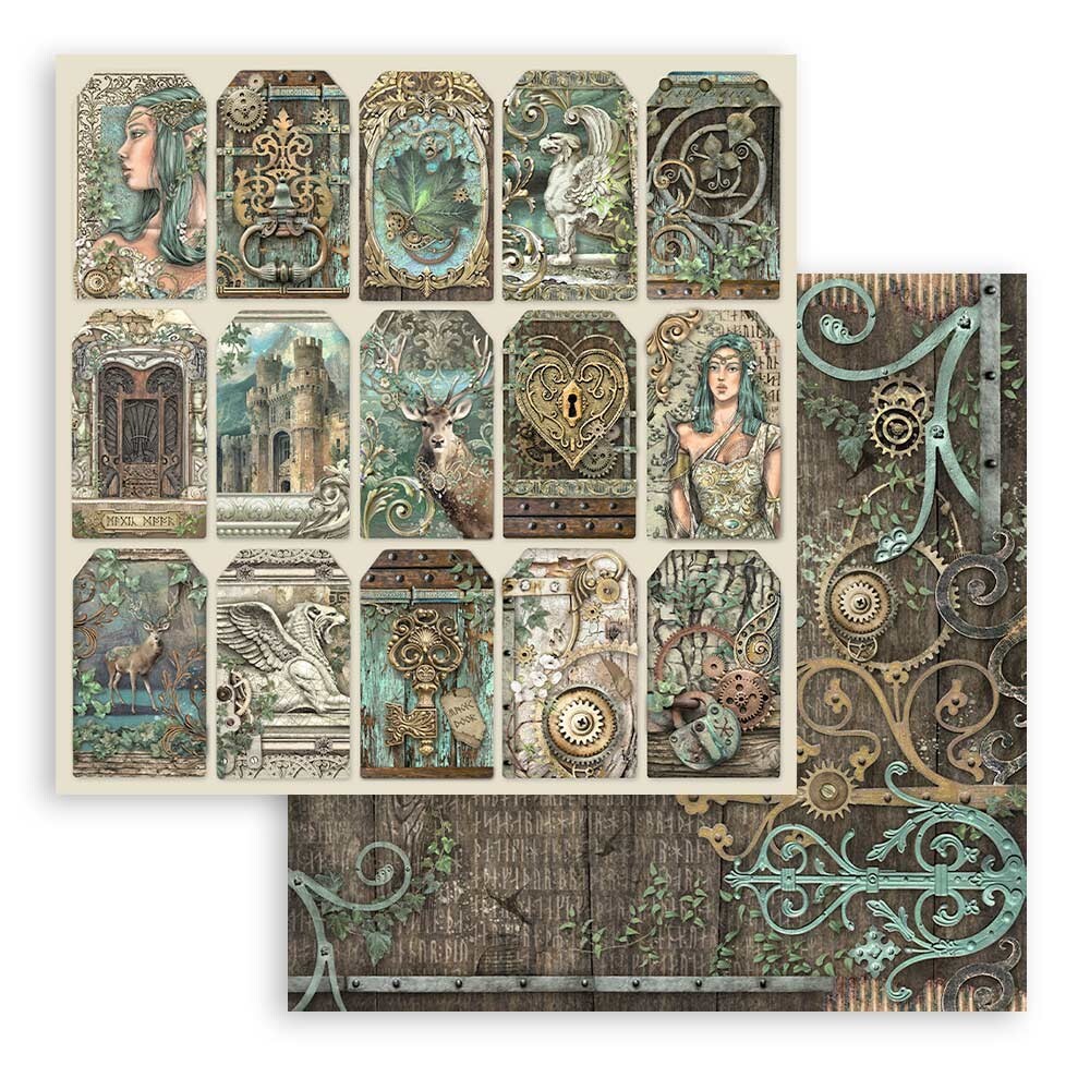 Stamperia MAGIC FOREST 8x8 Paper Pad 10 Sheets SBBS78