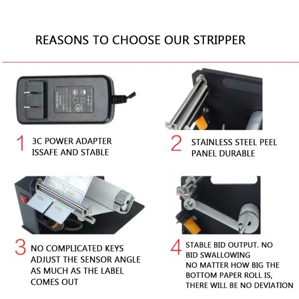 Fully Automatic Label Peeling Machine Counting Separator Self-Adhesive Label