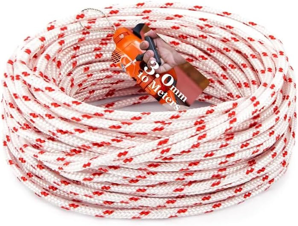 Recoil Starter Rope Pull Cord - 10 Metres 3.0 Mm Pull Cord,Start Cord String Rep