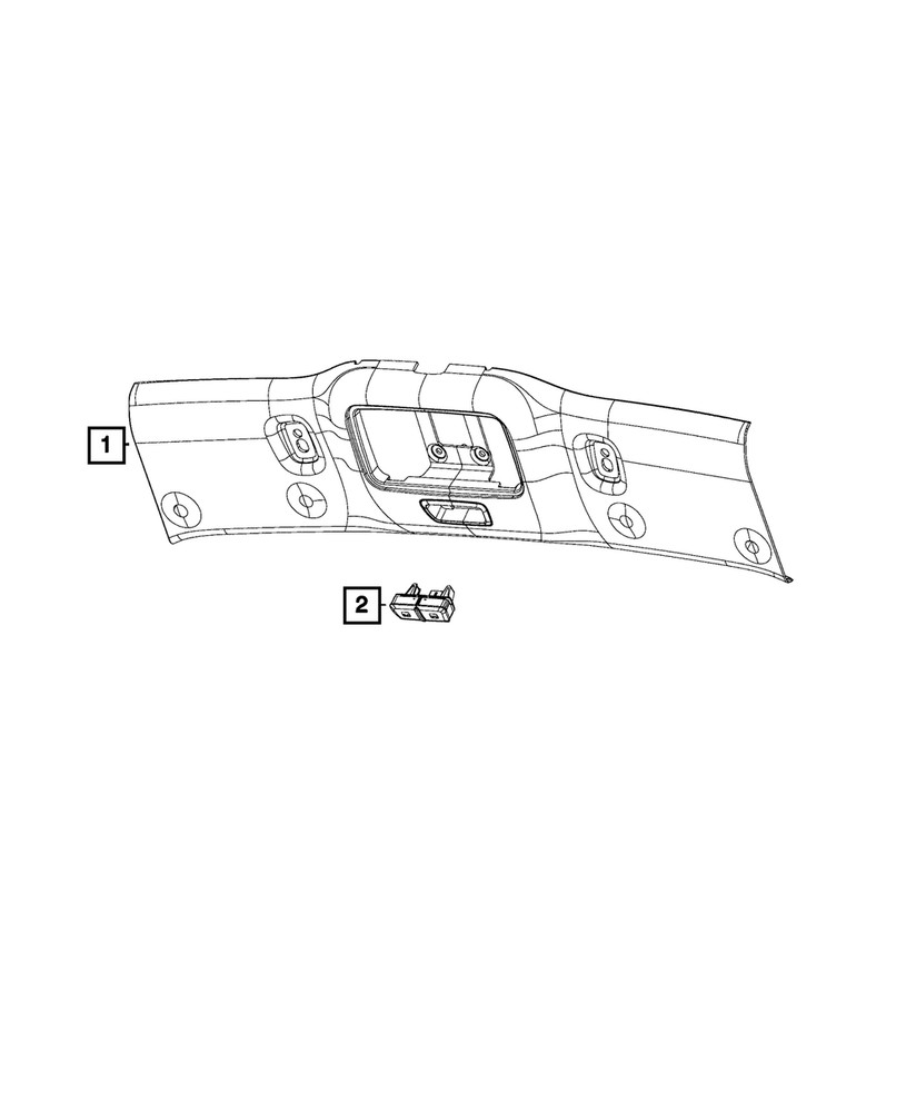 Genuine Mopar Folding Top Switch 1TU57JW4AA