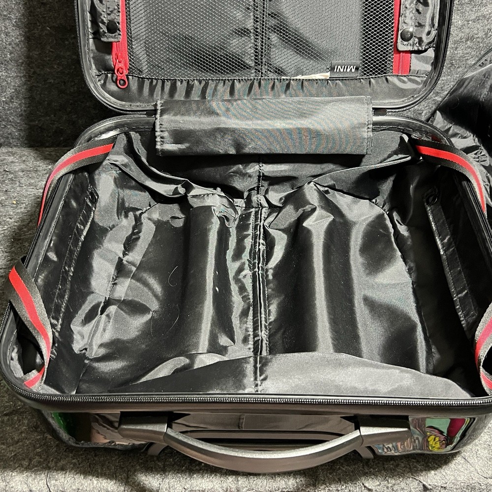 Authentic MINI Cooper Black/Red Rolling/Locking Cabin Trolley Suitcase