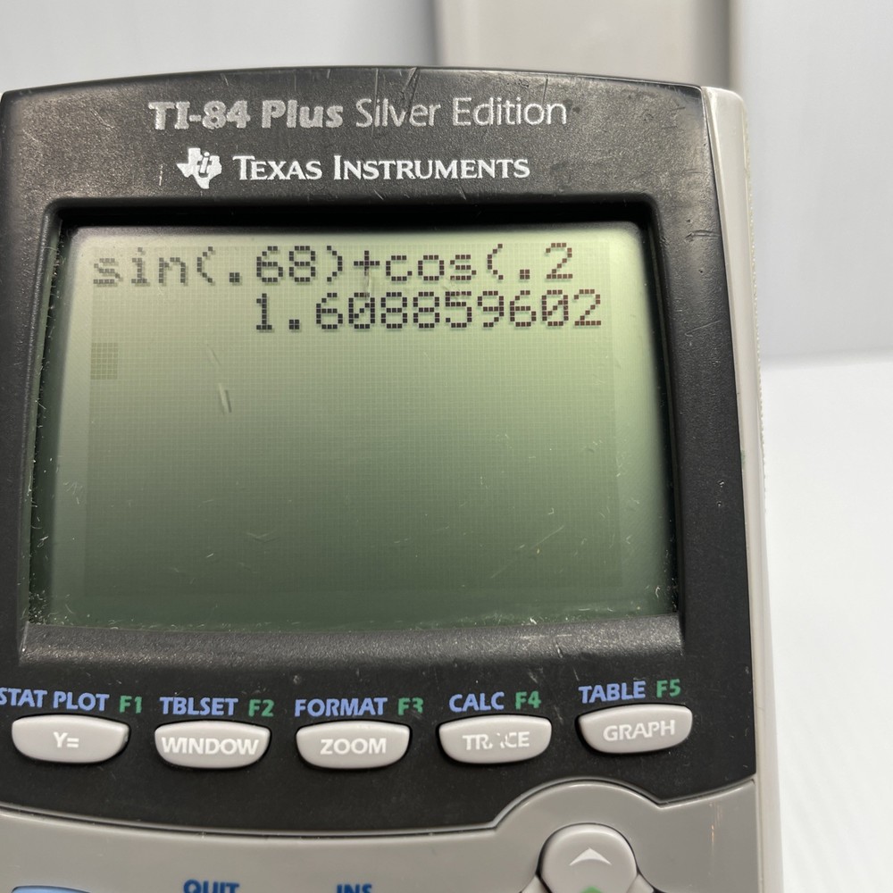 Texas Instruments TI-84 Plus Silver Edition Graphing Calculator Tested Working