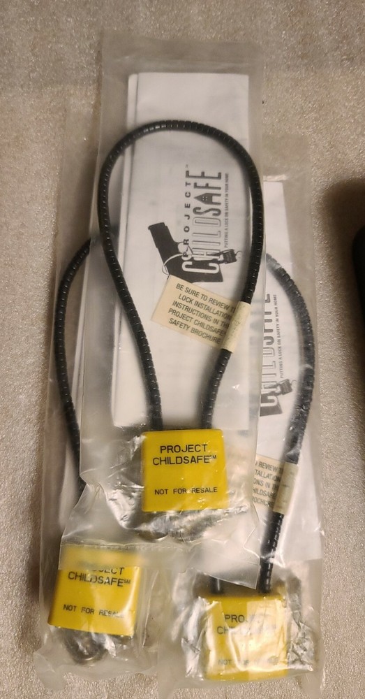 (3) Cable Gun Locks Length Project Child Safe