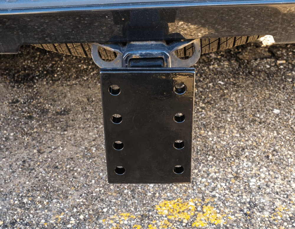 3 Position Pintle Hitch Mount Plate for 2" Hitch Reciever - 20,000 Lbs - Solid S