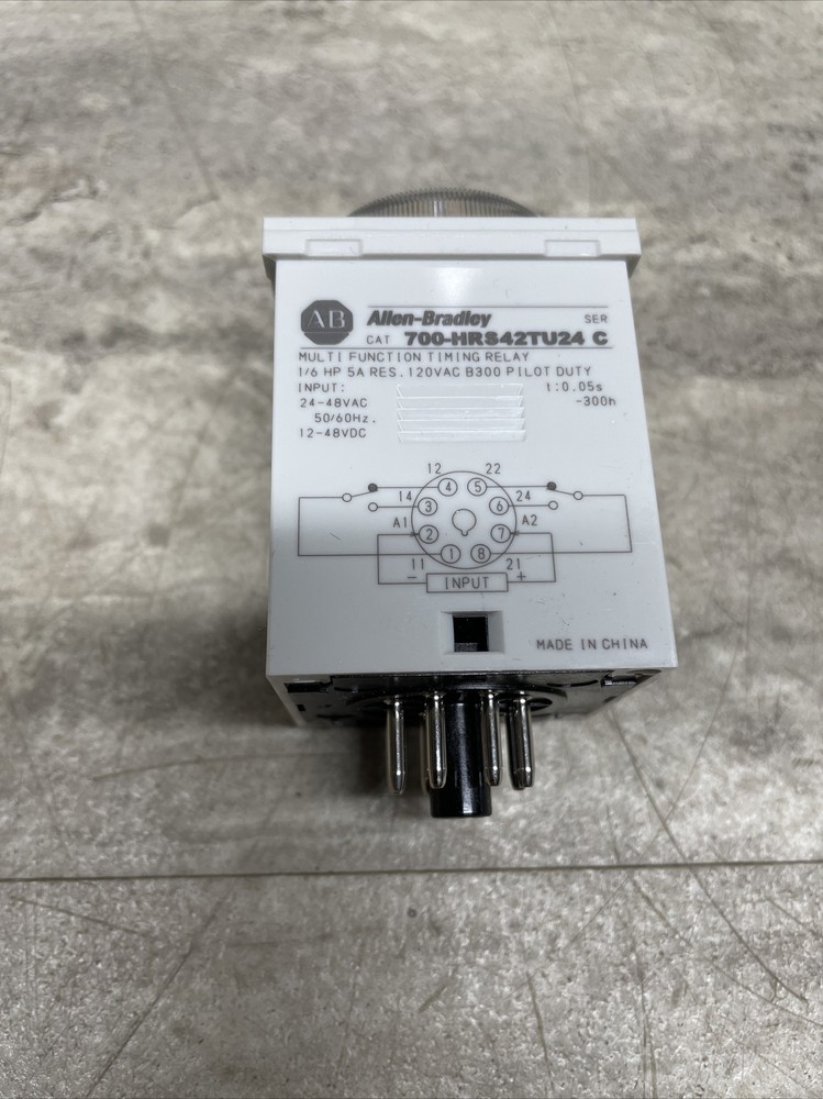 Allen Bradley 700-HRS42TU24 Multi Function Timing Relay, Series C, New