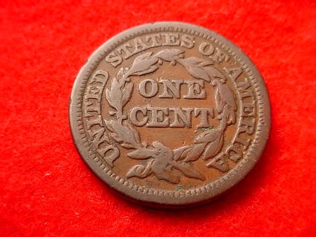 1849 BRAIDED HAIR NICE LARGE CENT! #4