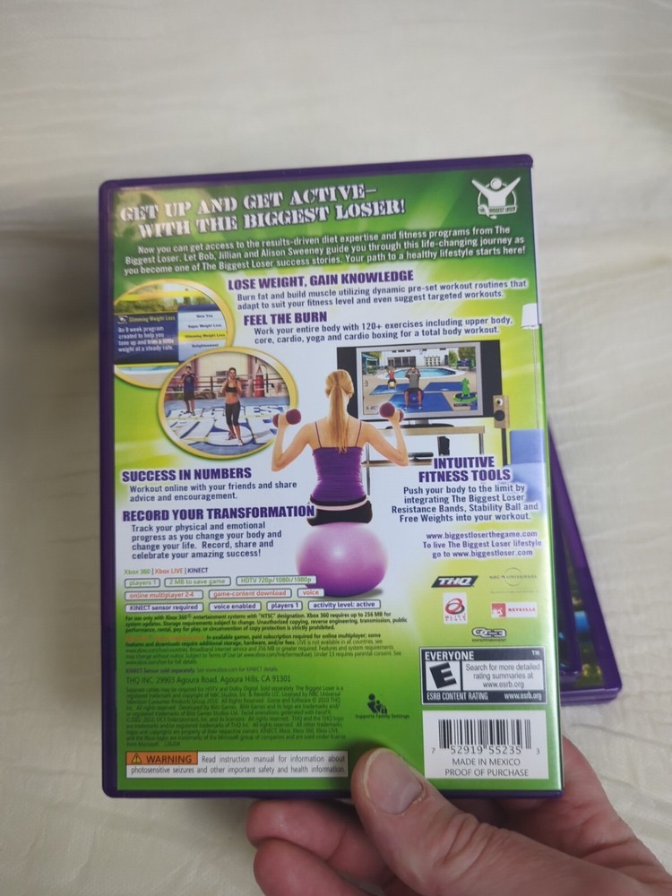 Microsoft Xbox 360 Kinect Motion Sensor Bar Black & 3 games bundle Dance Central