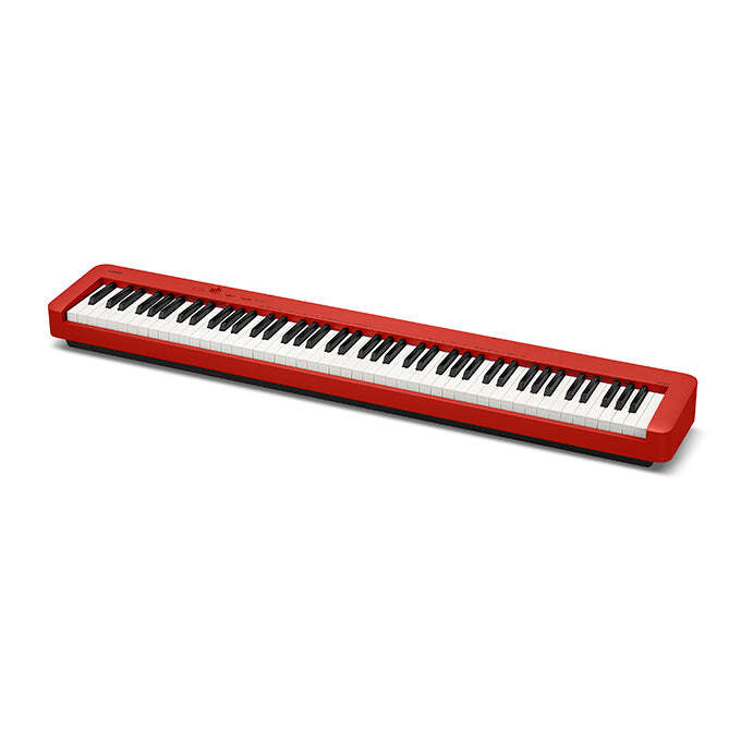Casio CDP-S160 Compact Digital Piano - Red KEY ESSENTIALS BUNDLE