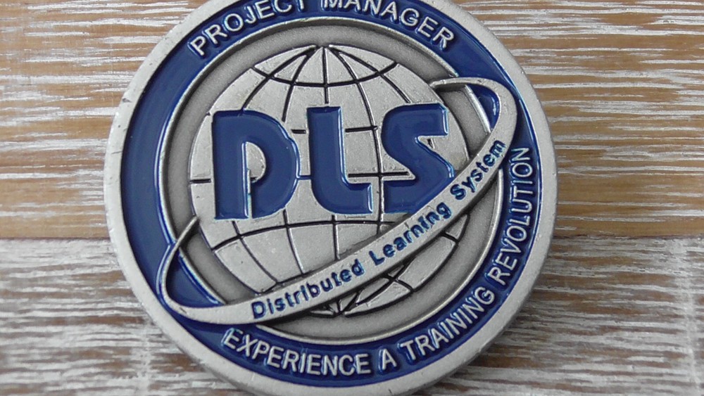 US Army DLS Distributed Learning System Challenge Coin #A952