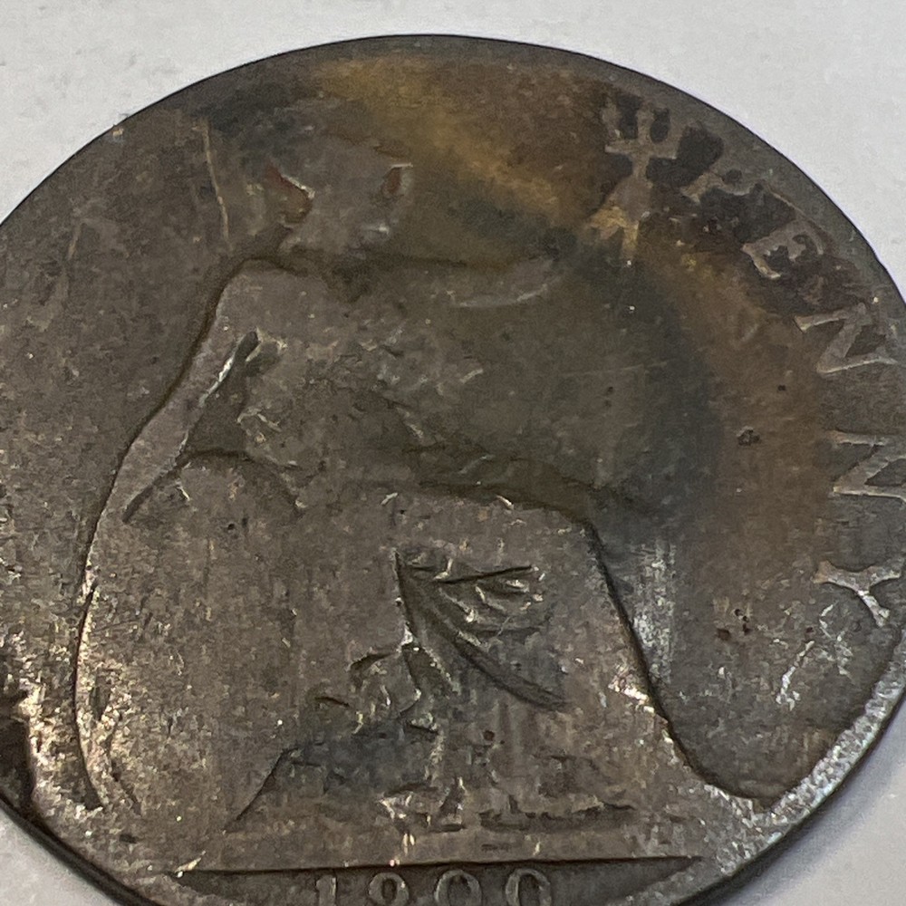 1900 British Half Penny - Free Shipping