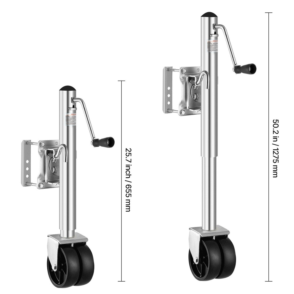Boat Trailer Jack Marine Heavy Duty Swivel Mount Tongue Jack 2000 lbs Load