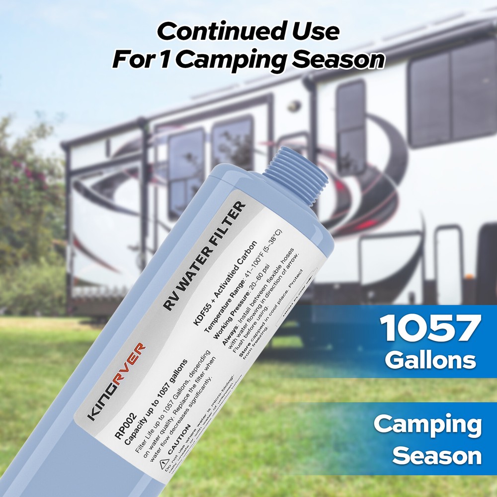 KingRVer RV Water Filter,RV Inline Hose Water Filter Garden,Camper Water Filter