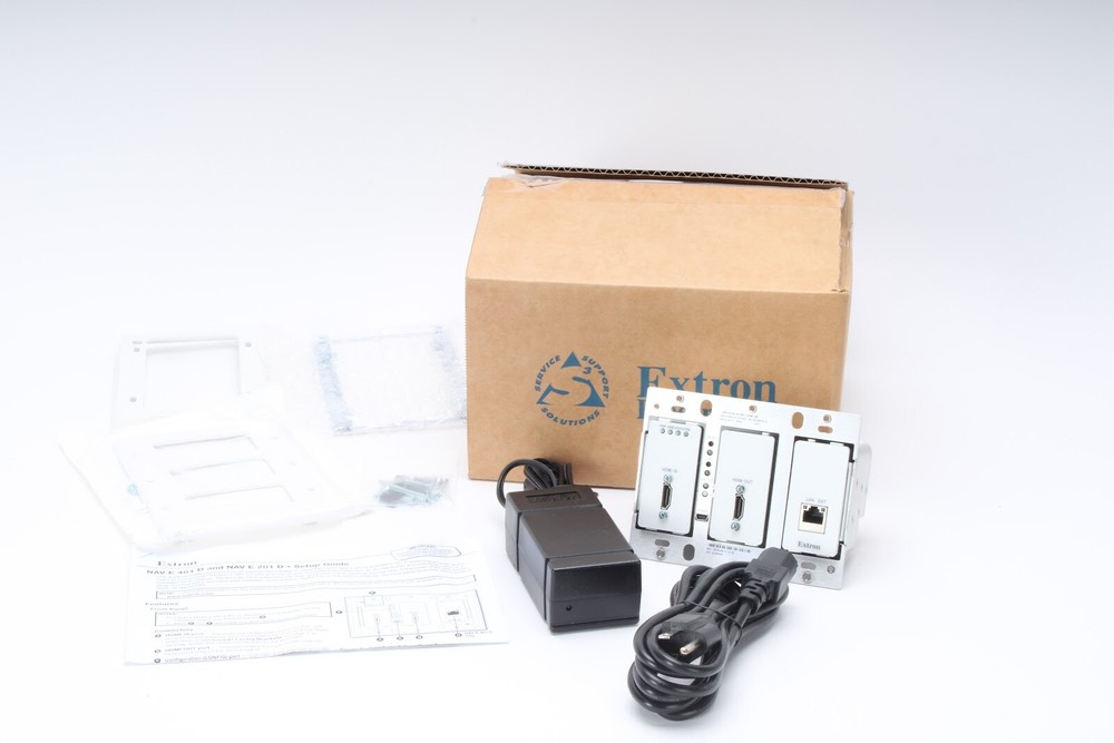 Extron NAV E 401 D - White 10G Pro AV over IP Encoder Wallplate 60-1525-08