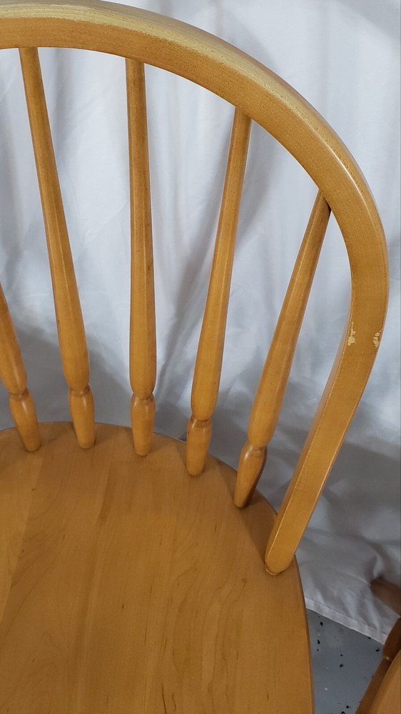 Solid Oak Dining Table Oval 4 Chairs 2 Leafs Cochrane Amer-Silhouette L-Pick-Up
