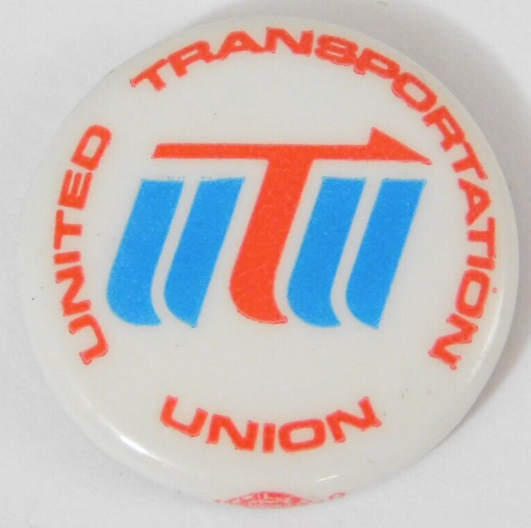 1 United Transportation Union Small Hat Jacket Coat Accessory Button Pin