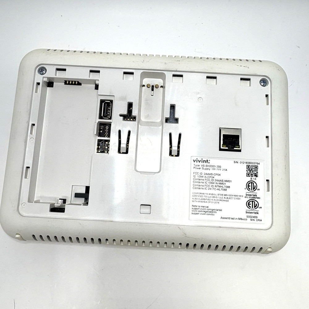 Vivint SmartHome Control Panel VS-SH2000-000 Home Automation Hub UNTESTED