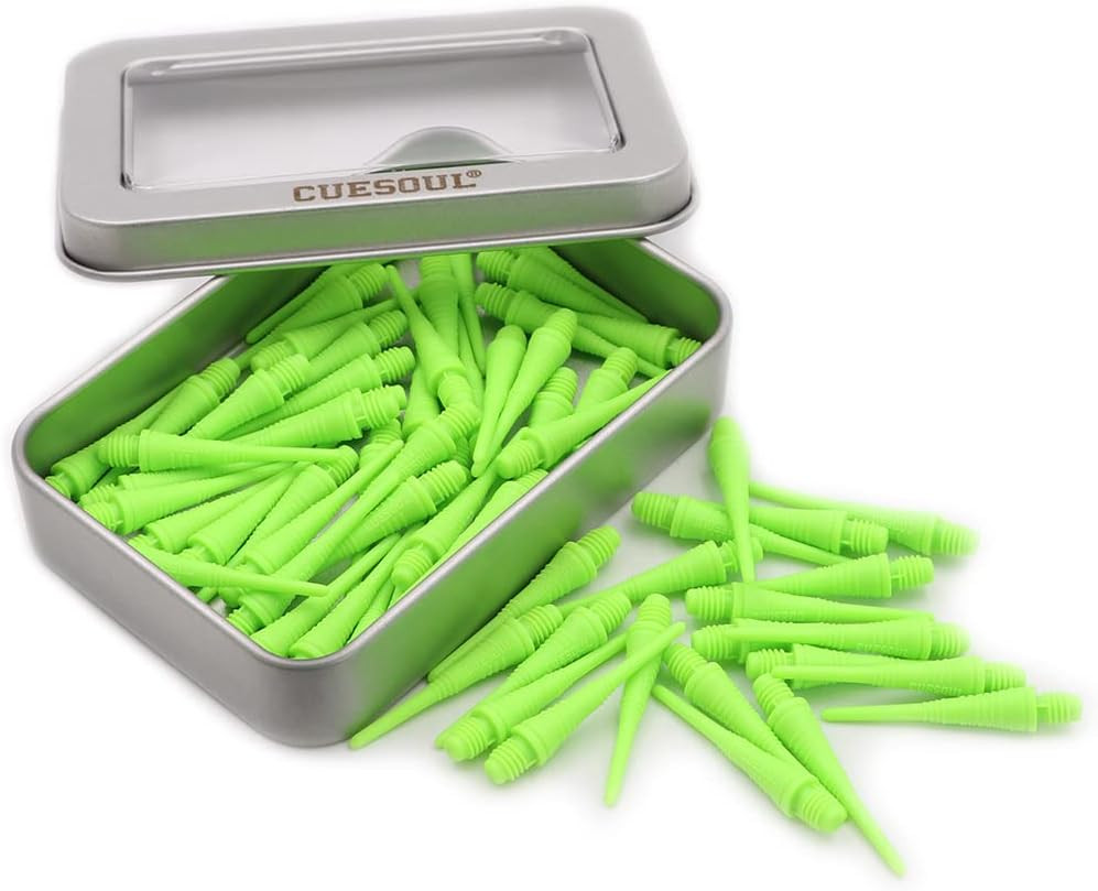 CUESOUL 100 Pieces Soft Tip Points for Soft Tip Darts