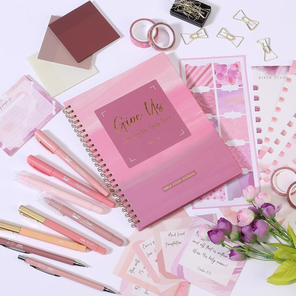 High-Quality Bible Study Kit with Refillable Highlighters & Mechanical Pencils