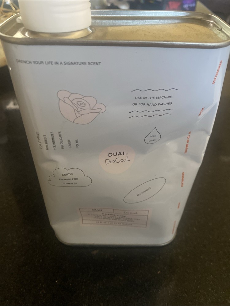 BUNDLE OF TWO DENTED PACKAGE OUAI DedCool Detergent