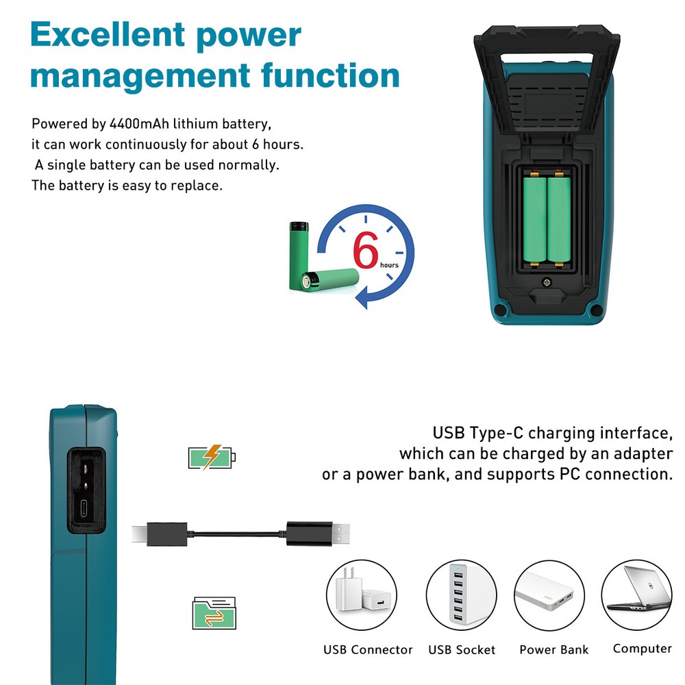 2CH Handheld Oscilloscope Multimeter For Automobile Maintenance Power Detection