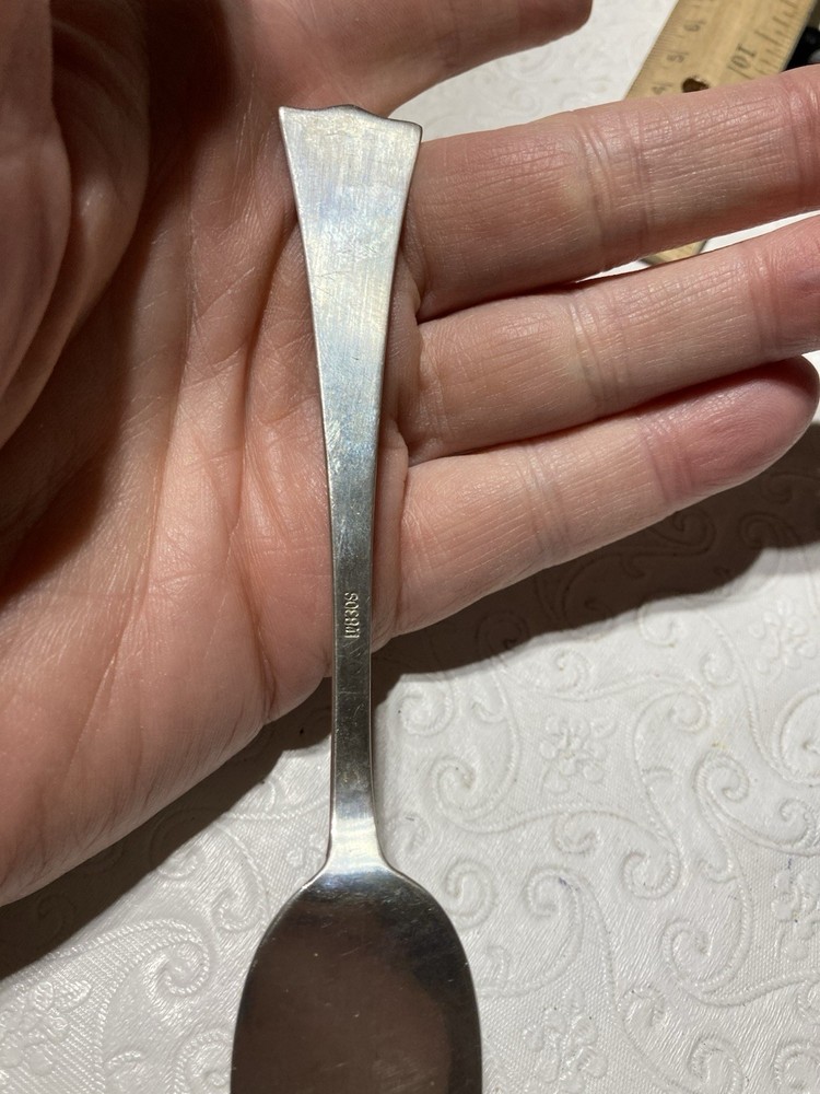 J. Tostrup Small Cake Server 830S Silver Norway 6 1/4" Kronesolv Pattern