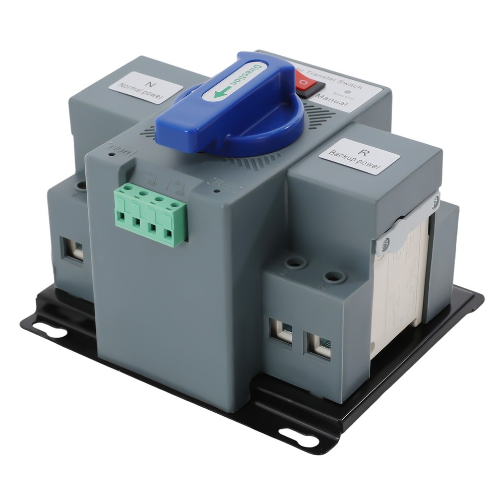 2P 63A ATS Dual Power Automatic Transfer Switch fits Generator Changeover Switch