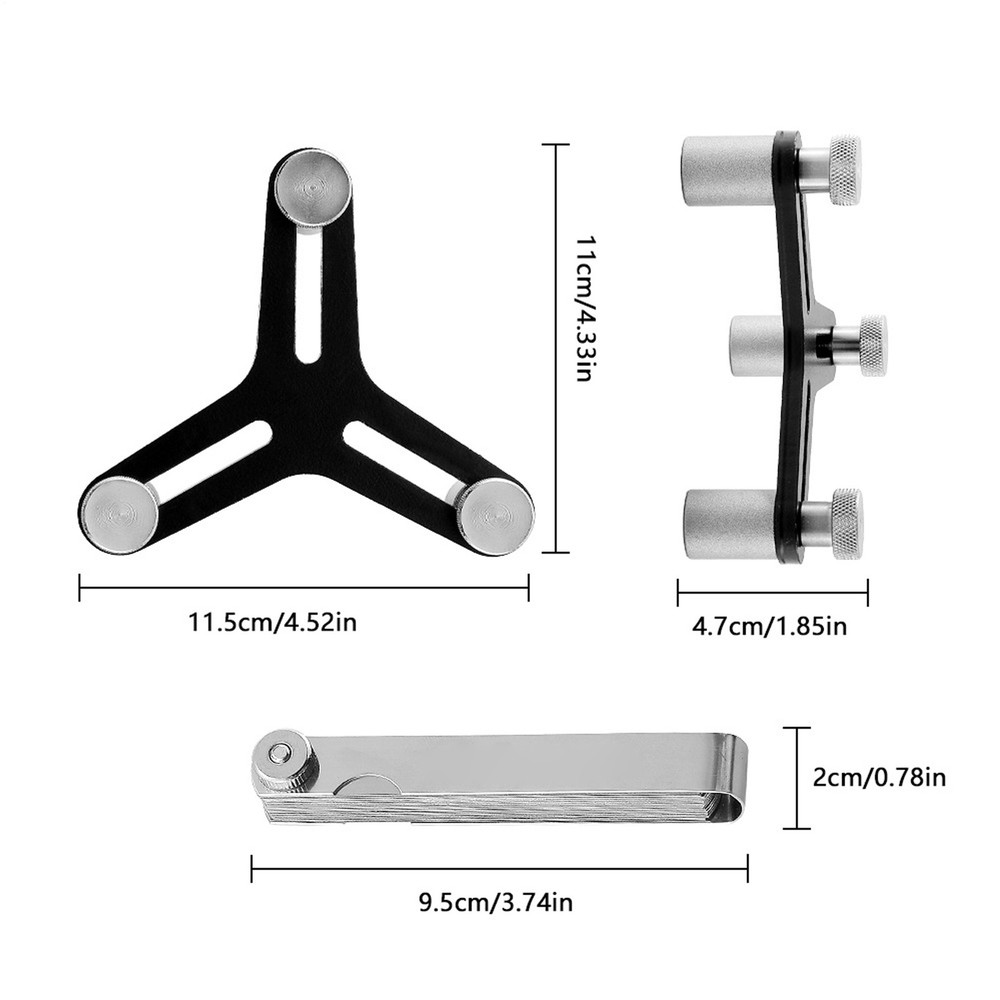 Universal Heavy Duty Piston Ring Squaring Tool With Blades Feeler For End Cleara