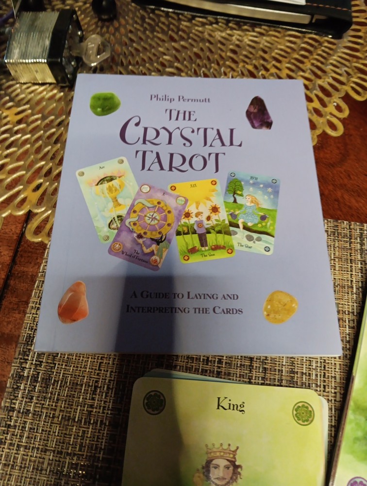 THE CRYSTAL TAROT by Philip Permutt. Set Includes Full Deck, Guidebook & Box. VG